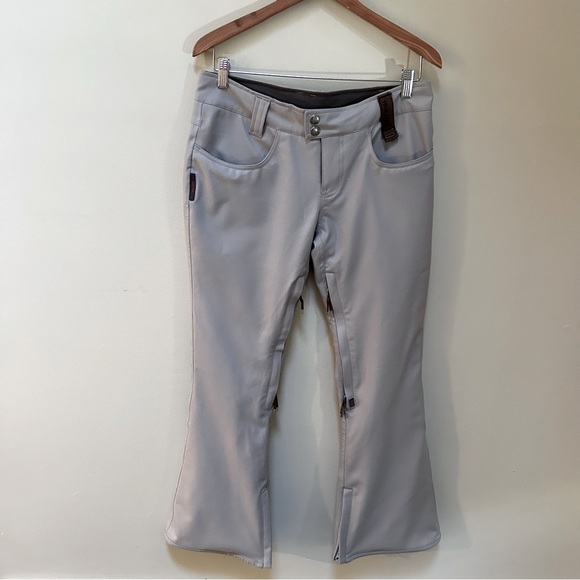 Holden ~ Women’s Light Gray Stretch Twill Snowboard Ski Pants in Medium - Picture 15 of 15